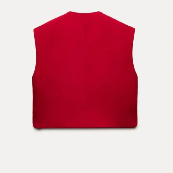 🎈SALE 🎈 ZARA WOMAN COLLECTION Sleeveless vest top with round neck. - Picture 3 of 10